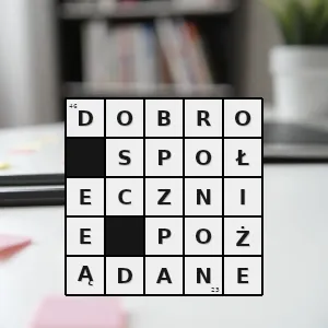 Hasło krzyżówkowe dobra co do których panuje powszechne przekonanie że przynoszą korzyści całemu społeczeństwu i każdemu obywatelowi - dobro społecznie pożądane – rozwiązanie, synonimy, podpowiedzi i definicje krzyżówkowe